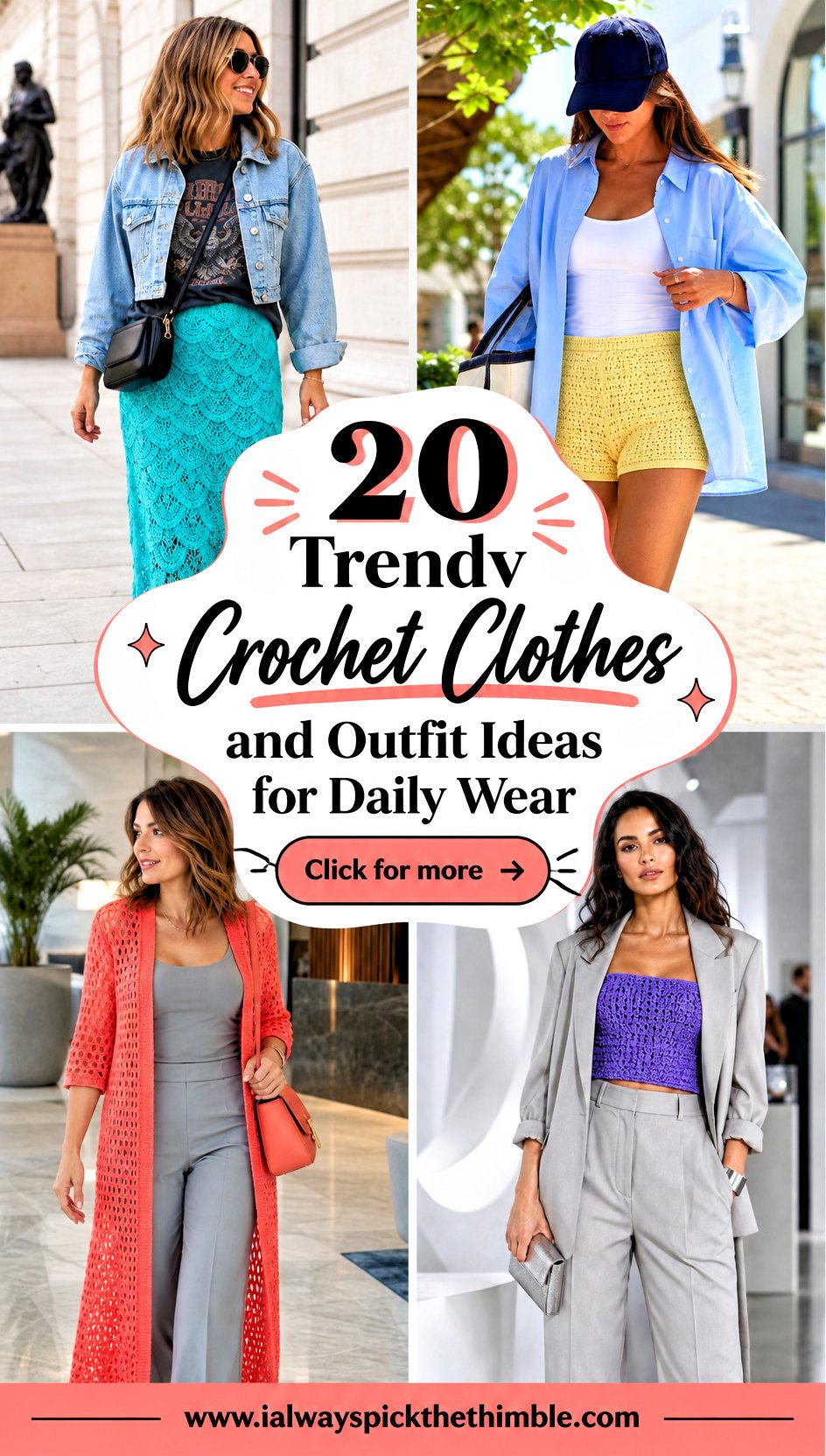 20 Trendy Crochet Clothes and Outfit Ideas for Daily Wear - 20 Trendy Crochet Clothes and Outfit Ideas for Daily Wear
