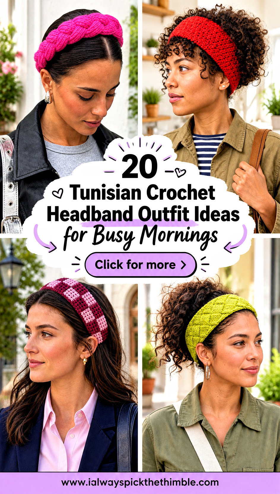 20 Tunisian Crochet Headband Outfit Ideas for Busy Mornings - 20 Tunisian Crochet Headband Outfit Ideas for Busy Mornings