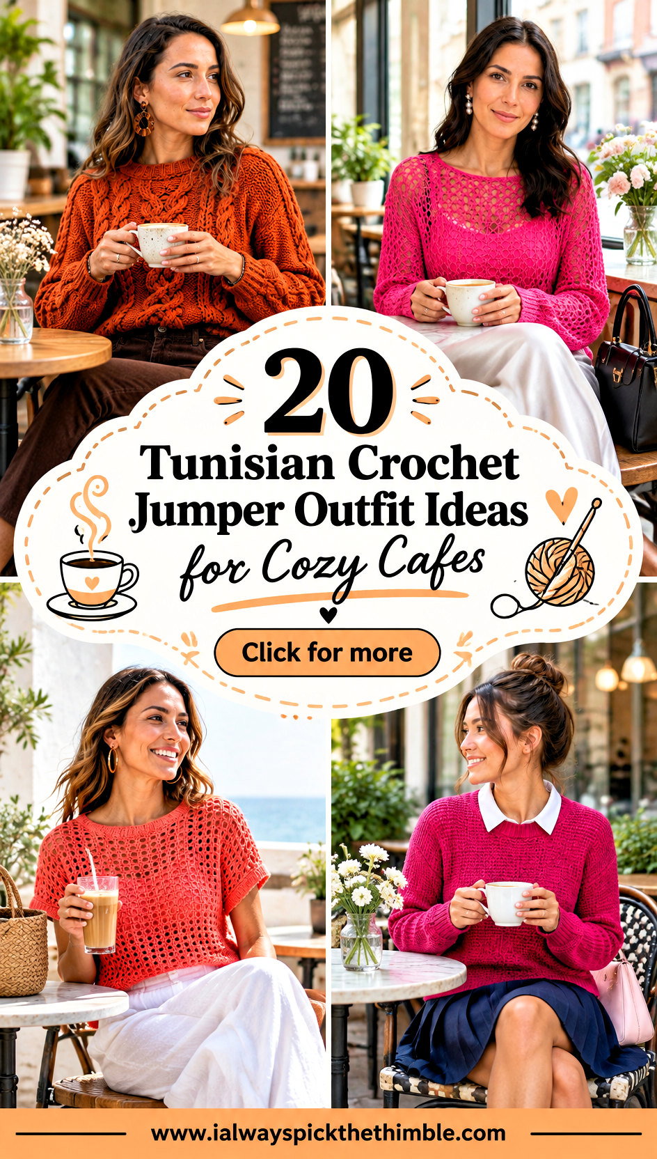 20 Tunisian Crochet Jumper Outfit Ideas for Cozy Cafes - 20 Tunisian Crochet Jumper Outfit Ideas for Cozy Cafes