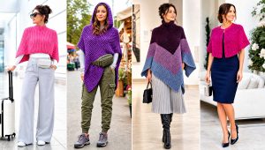 20 Tunisian Crochet Poncho Outfit Ideas for Travel Days