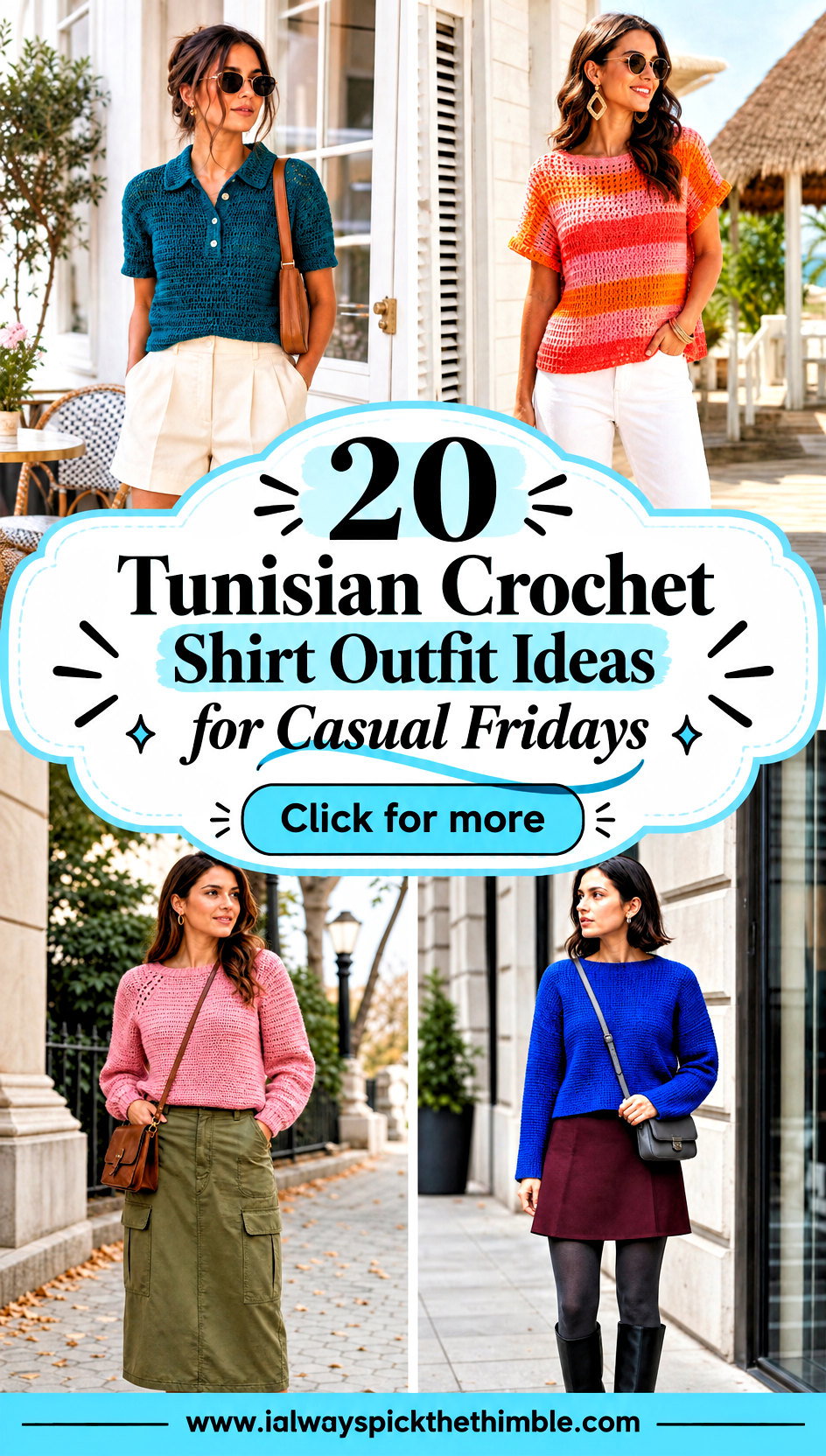 20 Tunisian Crochet Shirt Outfit Ideas for Casual Fridays - 20 Tunisian Crochet Shirt Outfit Ideas for Casual Fridays