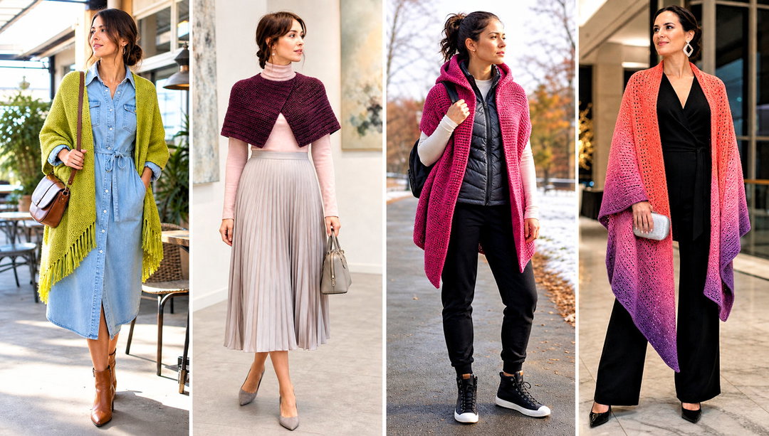 20 Tunisian Crochet Wrap Outfit Ideas for Cool Evenings