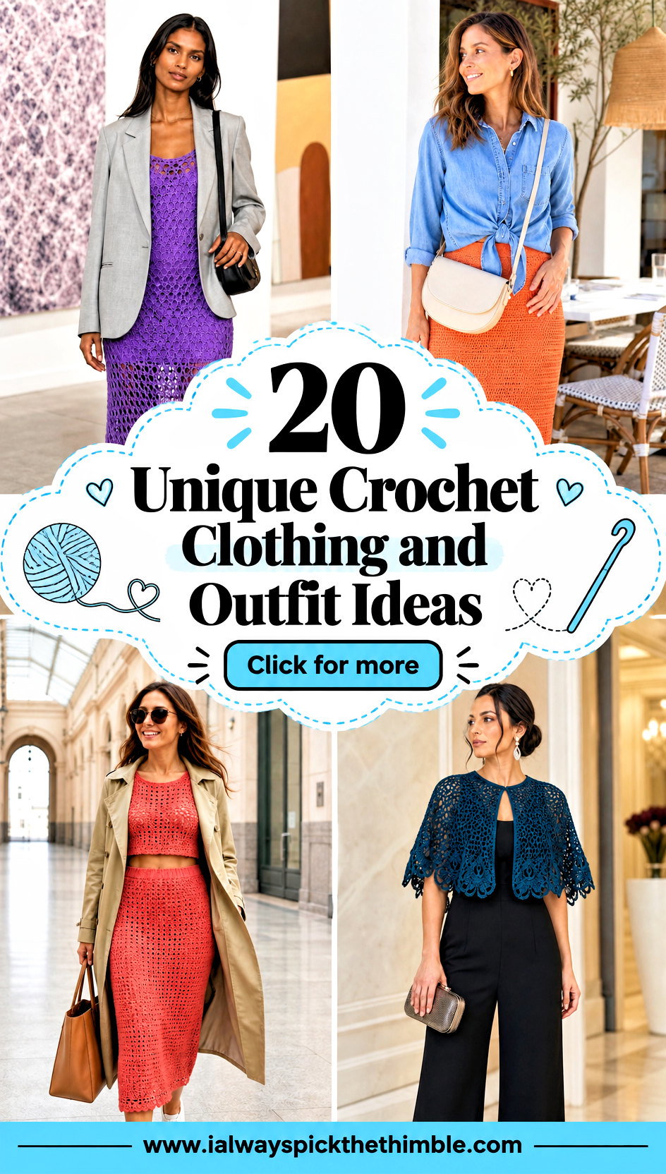 20 Unique Crochet Clothing and Outfit Ideas for Daily Wear - 20 Unique Crochet Clothing and Outfit Ideas for Daily Wear