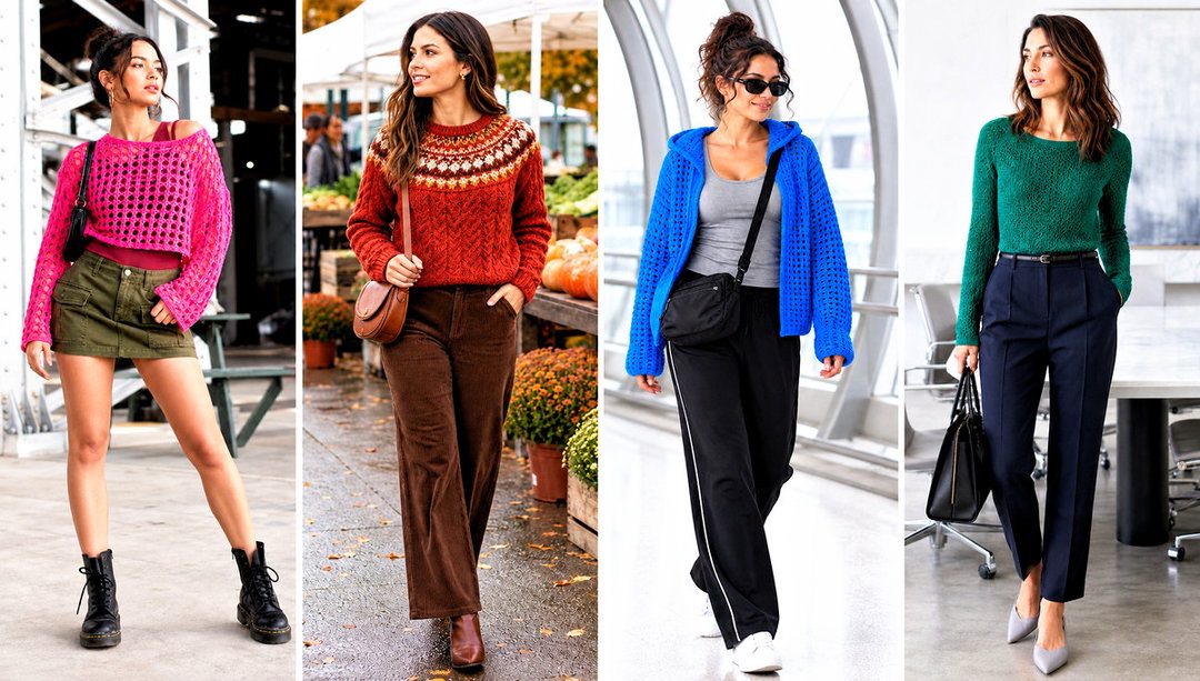 20 Unique Crochet Sweater Outfit Ideas for Weekend Comfort