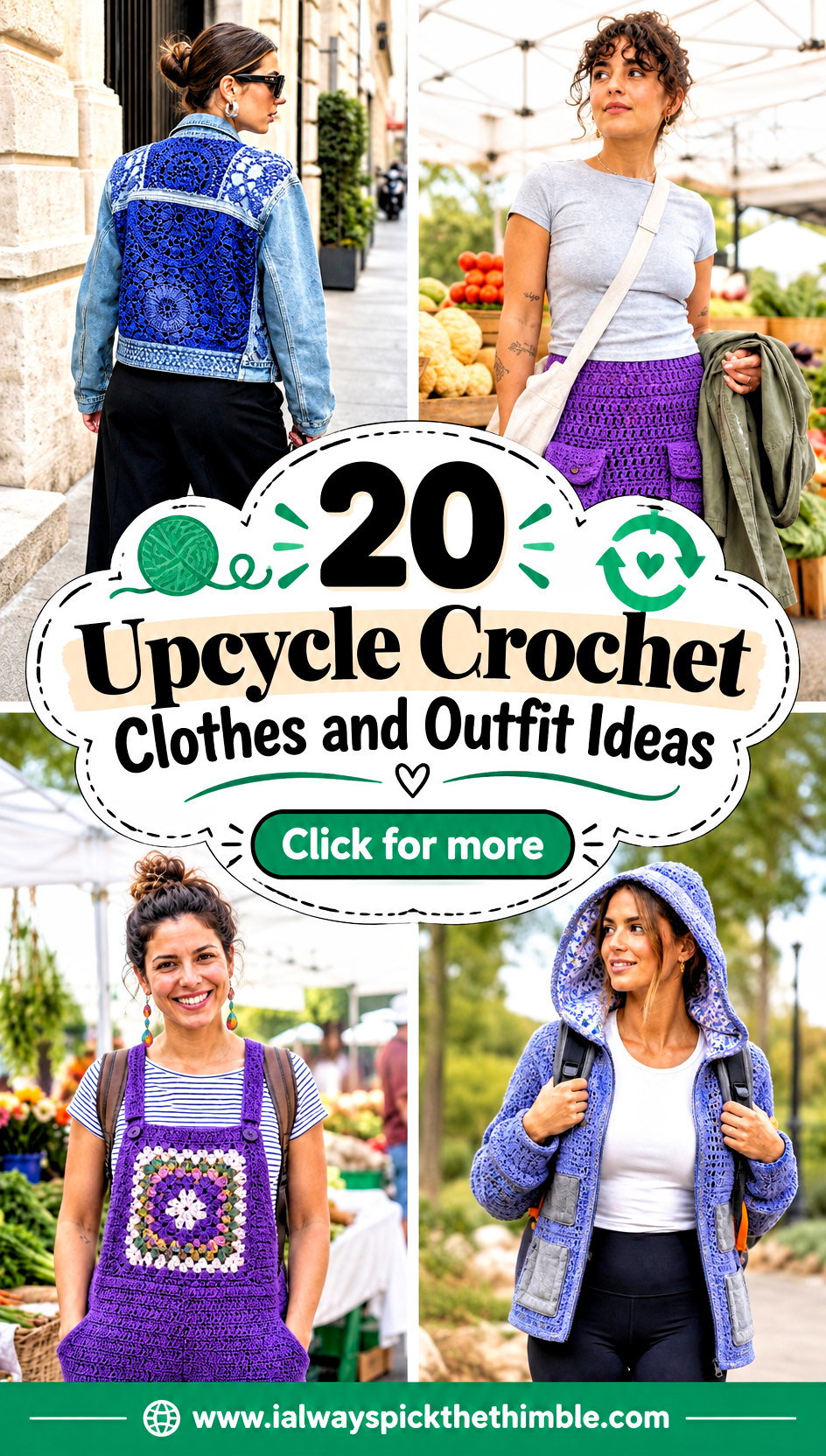 20 Upcycle Crochet Clothes and Outfit Ideas for Fresh Style - 20 Upcycle Crochet Clothes and Outfit Ideas for Fresh Style