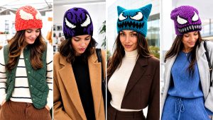 20 Venom Crochet Beanie Outfit Ideas for Streetwear