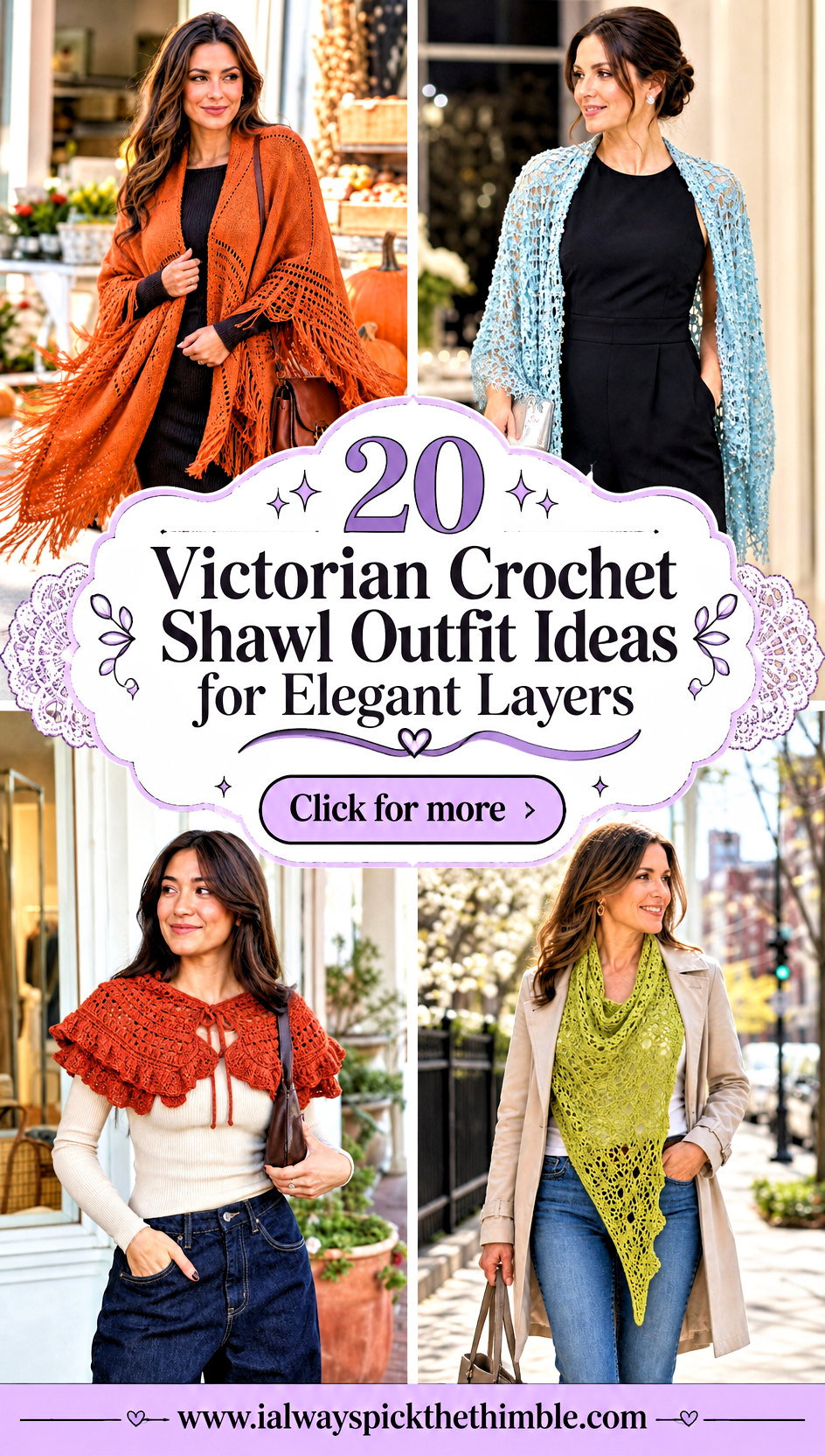 20 Victorian Crochet Shawl Outfit Ideas for Elegant Layers - 20 Victorian Crochet Shawl Outfit Ideas for Elegant Layers
