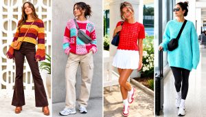 20 Vintage Crochet Sweater Outfit Ideas for Casual Wear