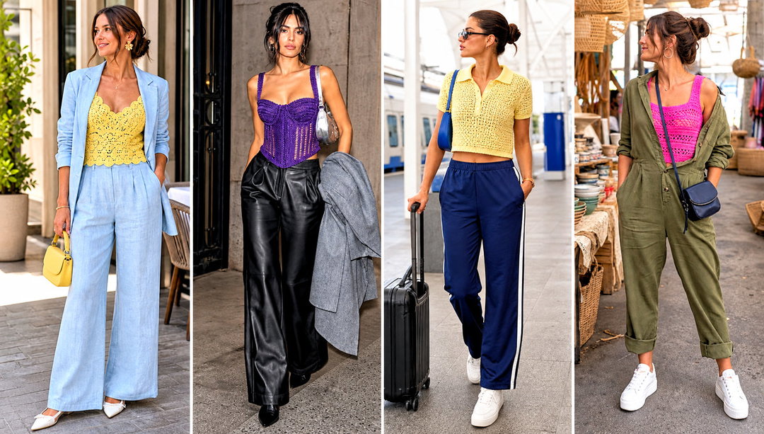 20 Vintage Crochet Top Outfit Ideas for Summer Weekends