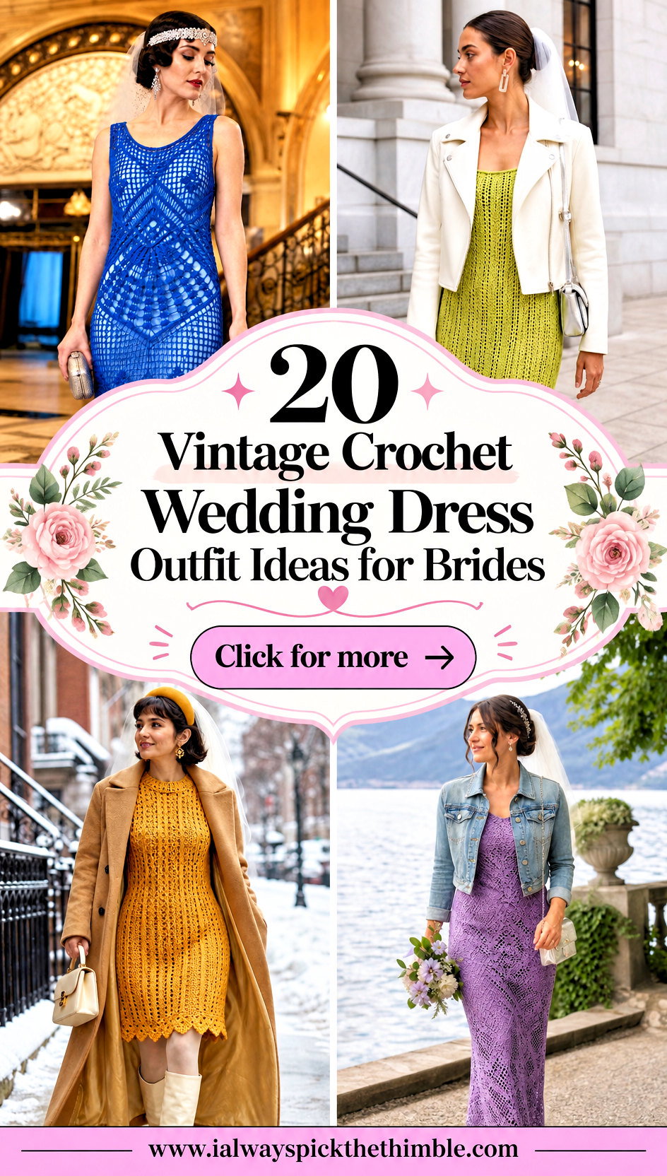 20 Vintage Crochet Wedding Dress Outfit Ideas for Brides - 20 Vintage Crochet Wedding Dress Outfit Ideas for Brides