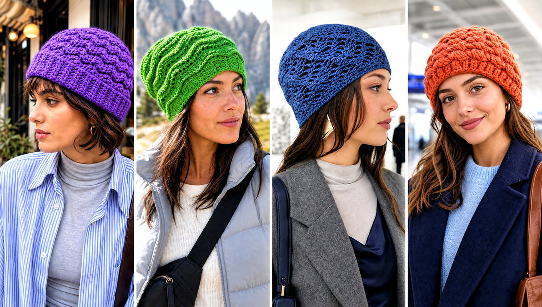 20 Wavy Crochet Beanie Outfit Ideas for Cozy Winter Layers