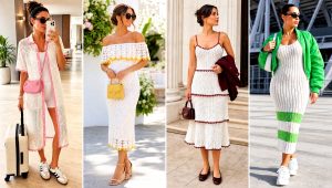 20 White Crochet Midi Dress Outfit Ideas for Garden Parties