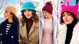 20 Winter Crochet Beanie Outfit Ideas for Snowy Days