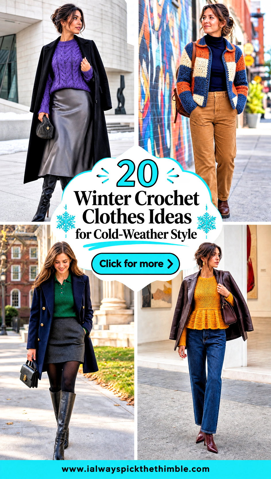 20 Winter Crochet Clothes Ideas for Cold-Weather Style - 20 Winter Crochet Clothes Ideas for Cold-Weather Style