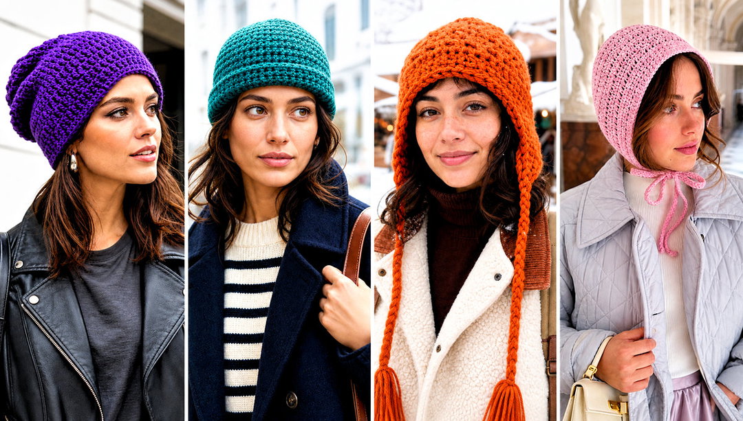 20 Winter Crochet Hats Outfit Ideas for Weekend Walks