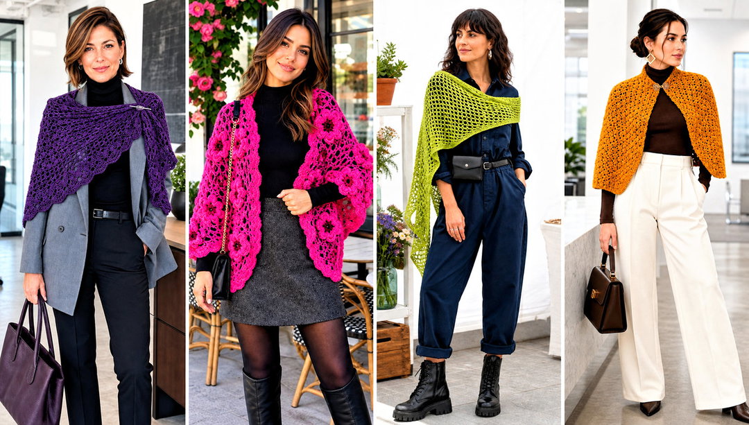 20 Witchy Crochet Shawl Outfit Ideas for Moonlit Style