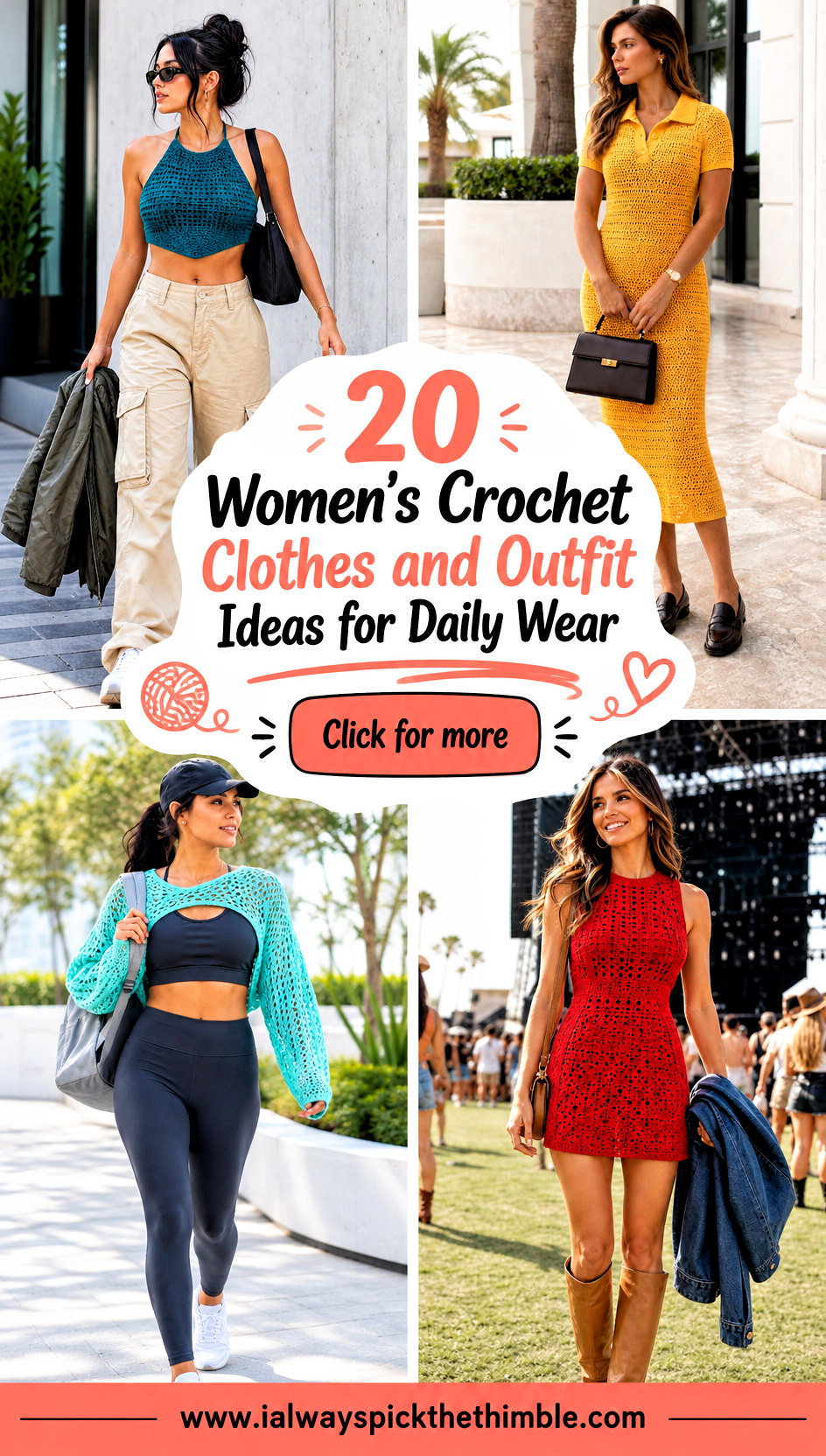 20 Womens Crochet Clothes and Outfit Ideas for Daily Wear - 20 Women’s Crochet Clothes and Outfit Ideas for Daily Wear