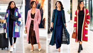 20 Women’s Crochet Coat Outfit Ideas for Polished Layers