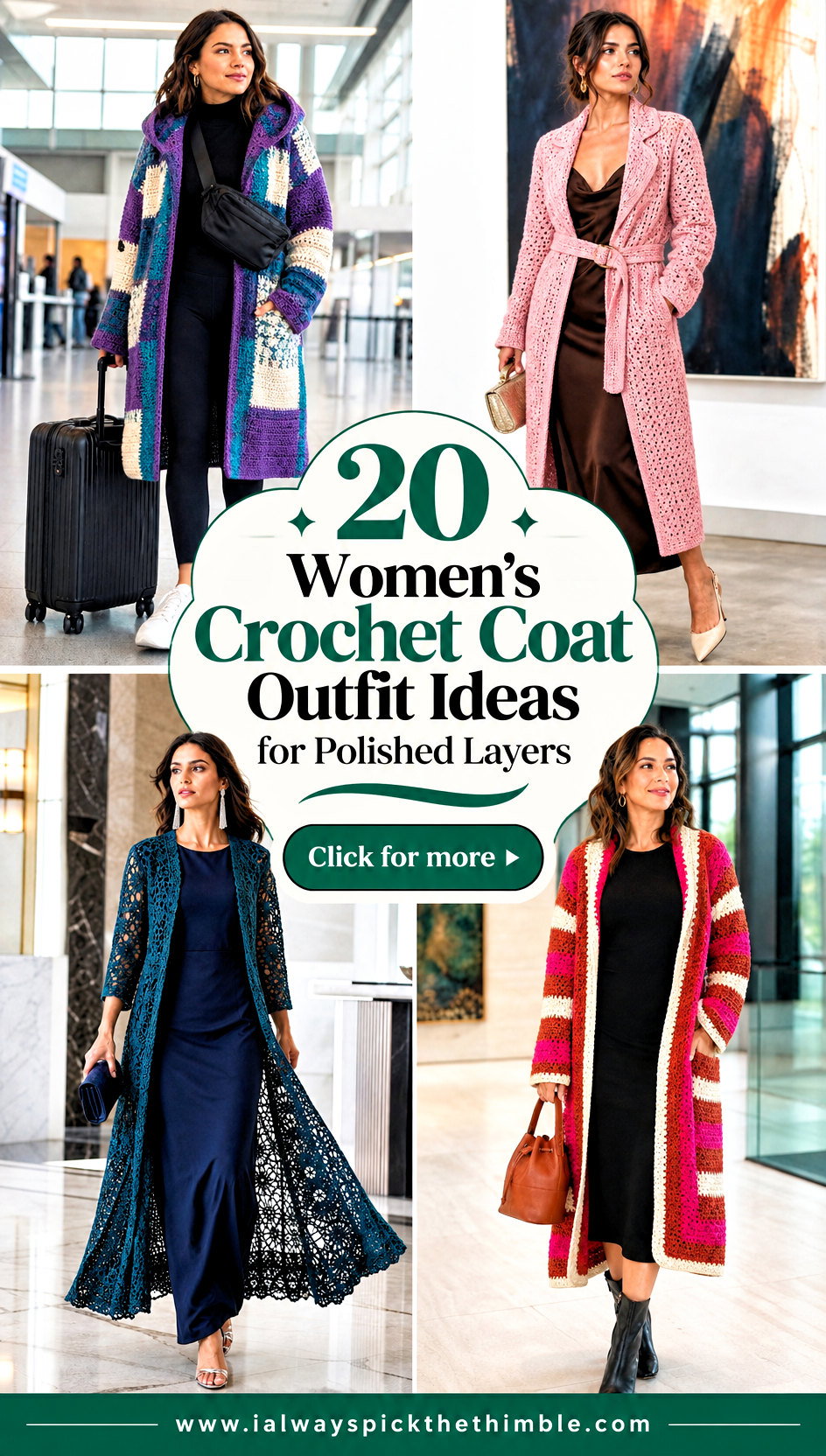 20 Womens Crochet Coat Outfit Ideas for Polished Layers - 20 Women’s Crochet Coat Outfit Ideas for Polished Layers