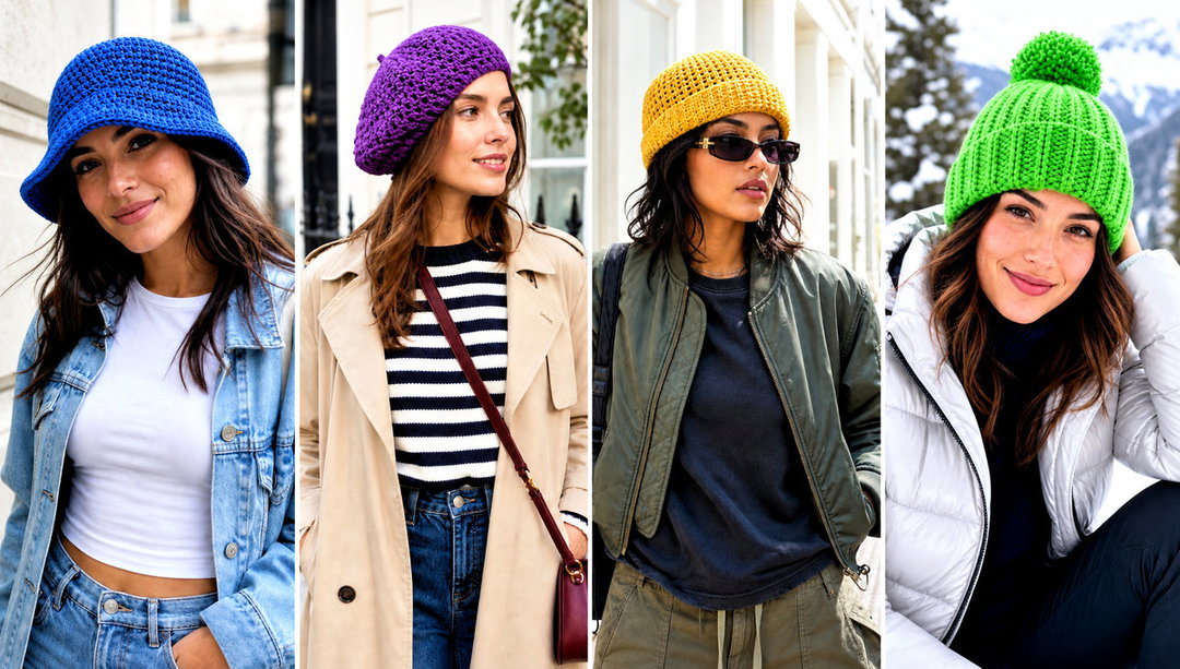 20 Womens Crochet Hats Outfit Ideas for Relaxed Outings