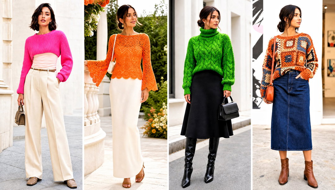 20 Womens Crochet Pullover Outfit Ideas for Weekend Wear