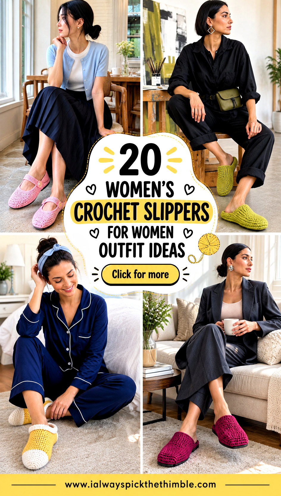 20 Womens Crochet Slippers for Women Outfit Ideas - 20 Women’s Crochet Slippers for Women Outfit Ideas