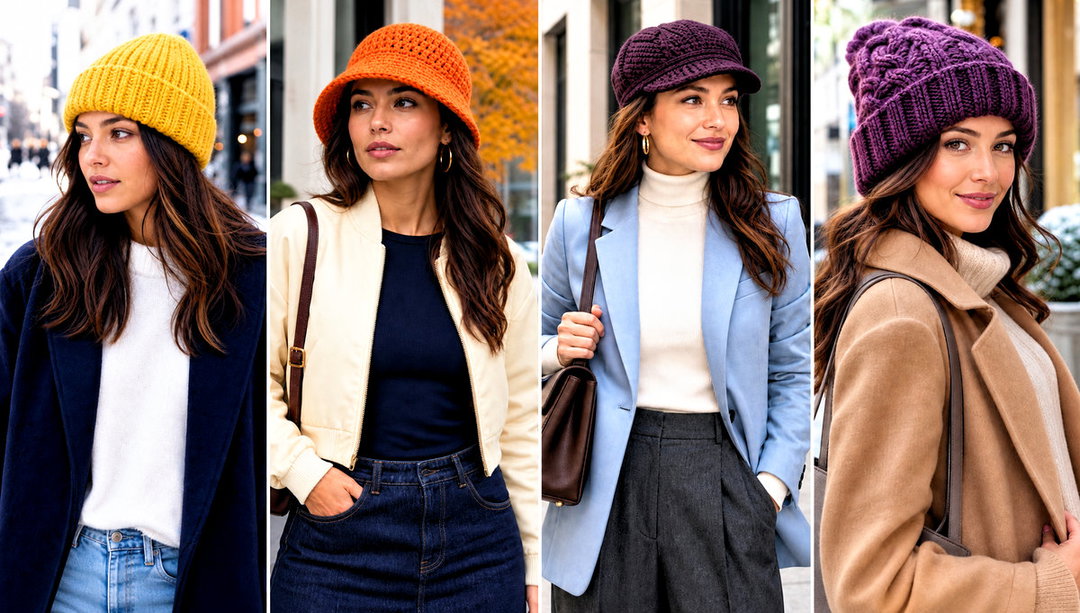 20 Wool Crochet Hat Outfit Ideas for Cold Winter Days