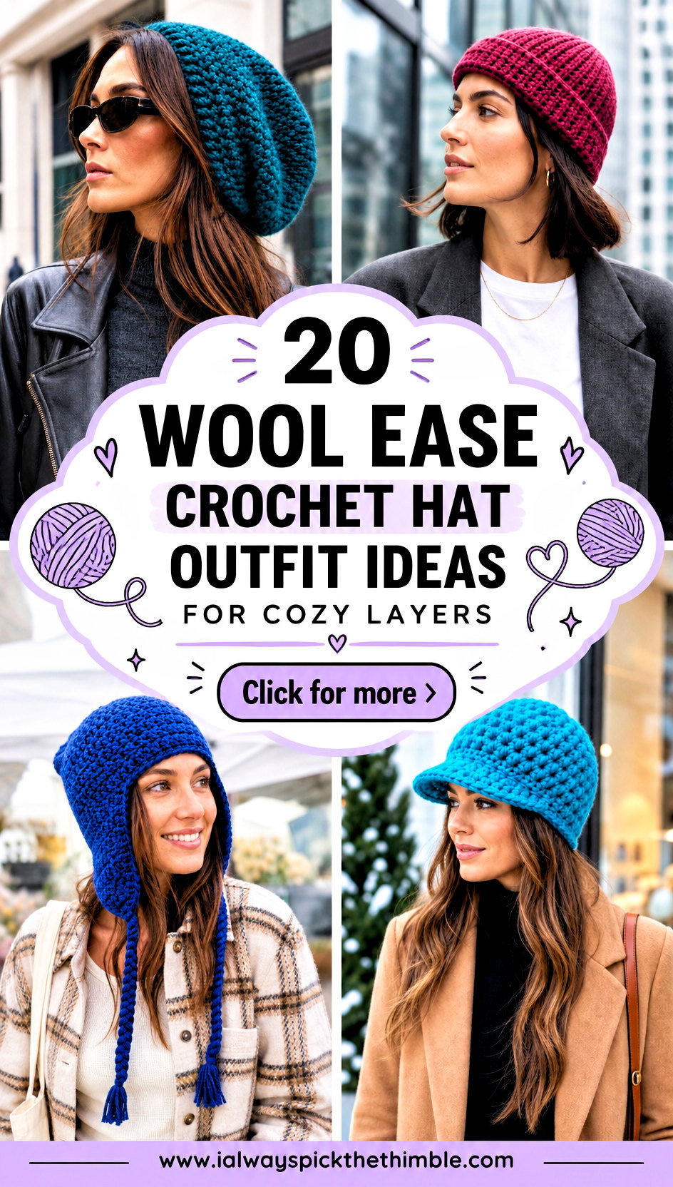 20 Wool Ease Crochet Hat Outfit Ideas for Cozy Layers - 20 Wool Ease Crochet Hat Outfit Ideas for Cozy Layers