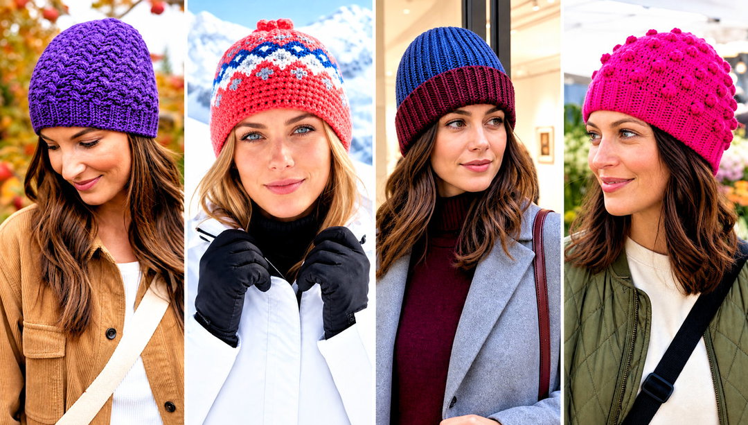 20 Worsted Weight Crochet Beanie Outfit Ideas for Winter