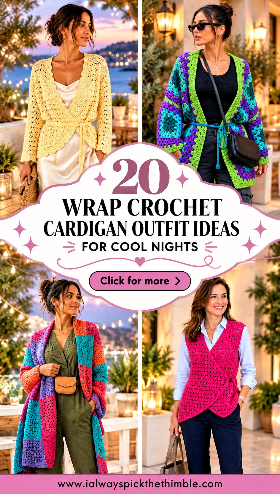 20 Wrap Crochet Cardigan Outfit Ideas for Cool Nights - 20 Wrap Crochet Cardigan Outfit Ideas for Cool Nights