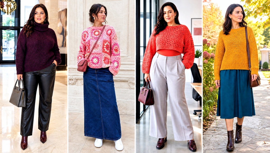 20 Xl Crochet Sweater Outfit Ideas for Relaxed Looks