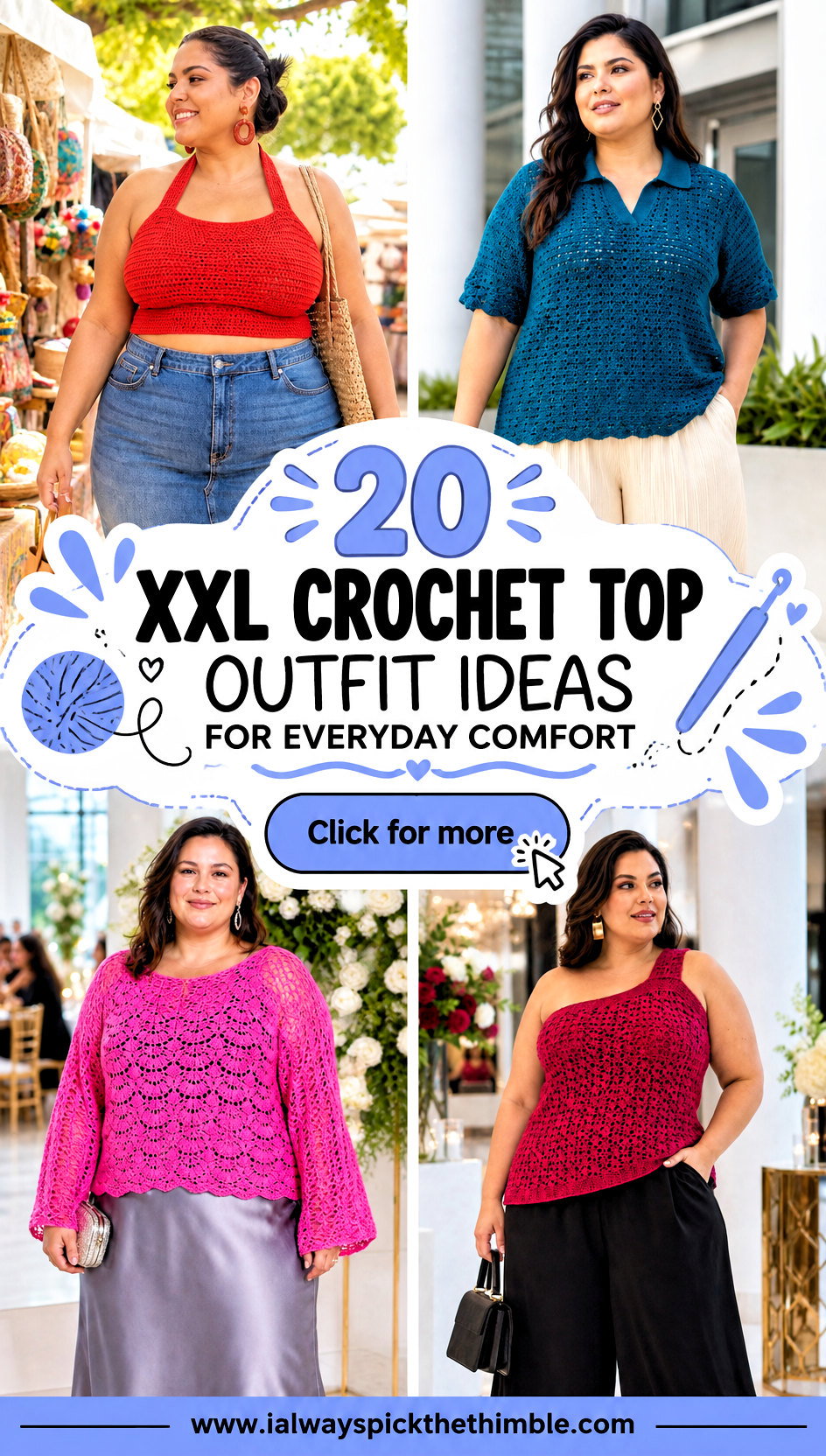 20 Xxl Crochet Top Outfit Ideas for Everyday Comfort - 20 Xxl Crochet Top Outfit Ideas for Everyday Comfort
