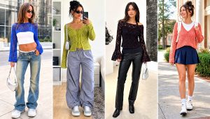 20 Y2k Crochet Sweater Outfit Ideas for Retro Style