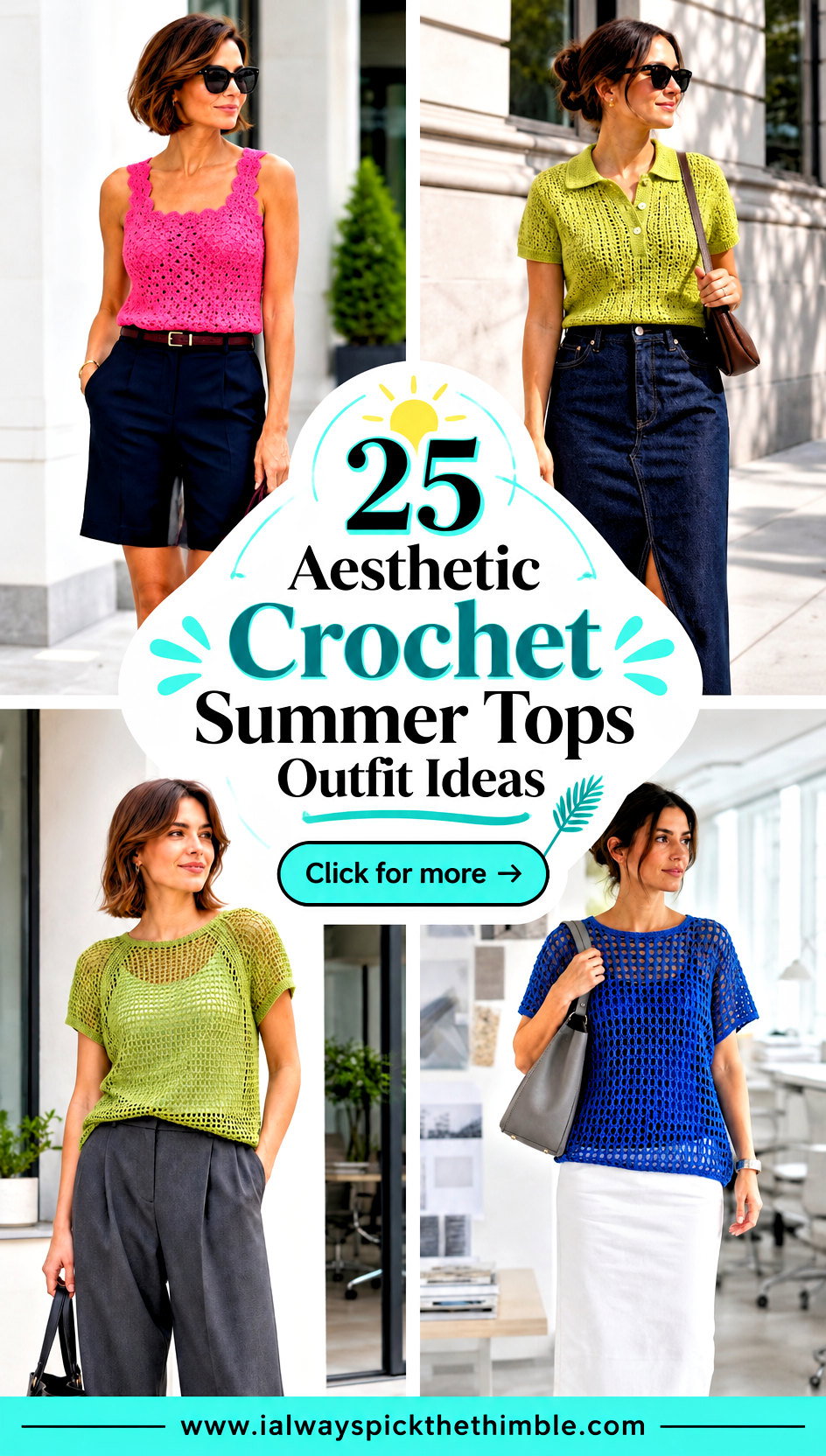 25 Aesthetic Crochet Summer Tops Outfit Ideas for Hot Days - 25 Aesthetic Crochet Summer Tops Outfit Ideas for Hot Days