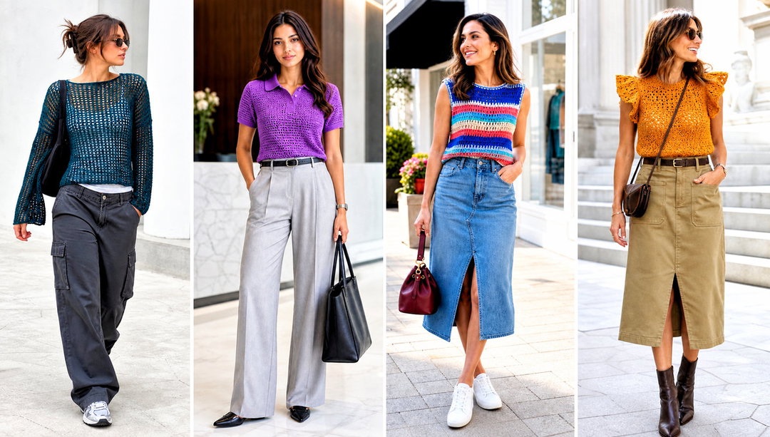 25 Aesthetic Crochet Top Outfit Ideas With Denim Jeans