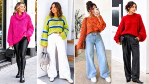 25 Baggy Crochet Sweater Outfit Ideas With Relaxed Fits