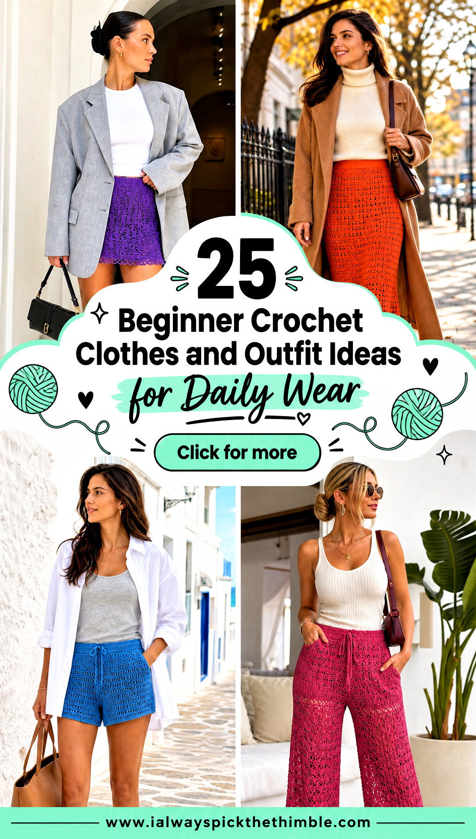 25 Beginner Crochet Clothes and Outfit Ideas for Daily Wear - 25 Beginner Crochet Clothes and Outfit Ideas for Daily Wear