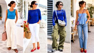 25 Blue Crochet Top Outfit Ideas for Relaxed Summer Days
