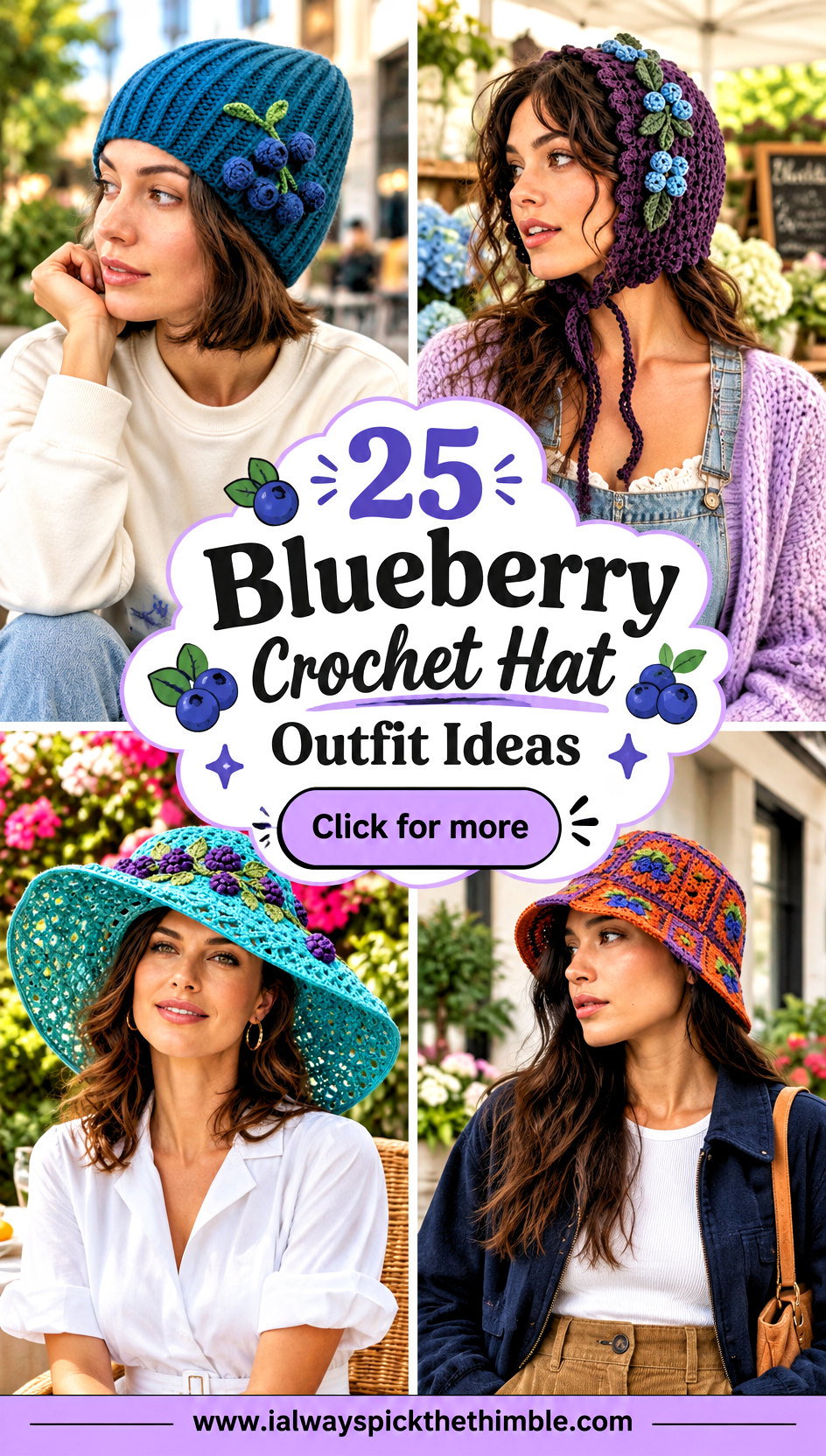 25 Blueberry Crochet Hat Outfit Ideas for Playful Looks - 25 Blueberry Crochet Hat Outfit Ideas for Playful Looks
