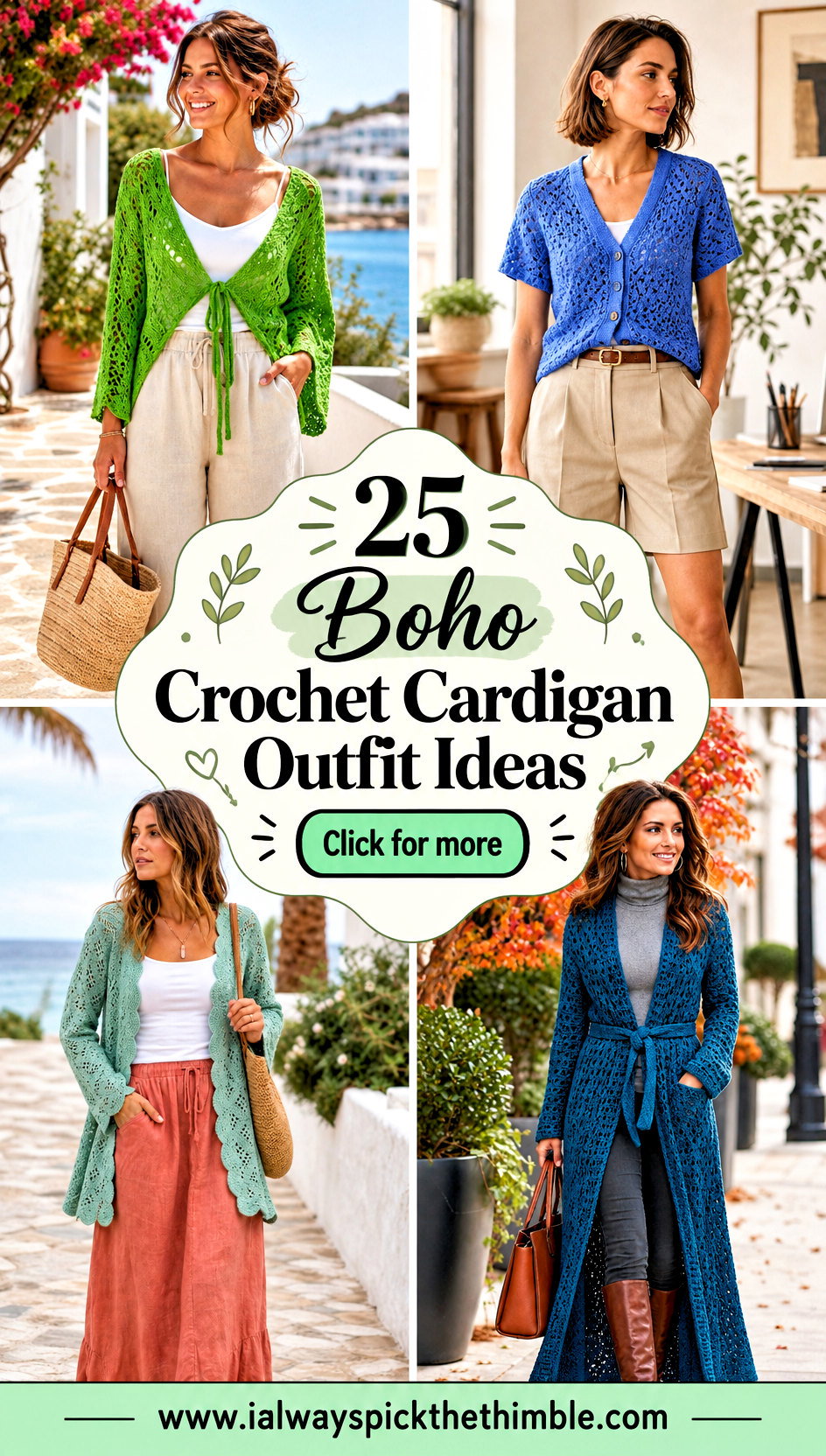 25 Boho Crochet Cardigan Outfit Ideas for Easy Layering - 25 Boho Crochet Cardigan Outfit Ideas for Easy Layering