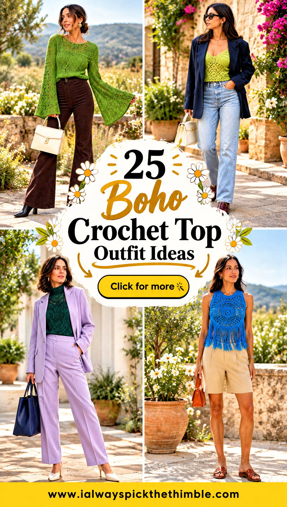 25 Boho Crochet Top Outfit Ideas for Free-Spirited Style - 25 Boho Crochet Top Outfit Ideas for Free-Spirited Style