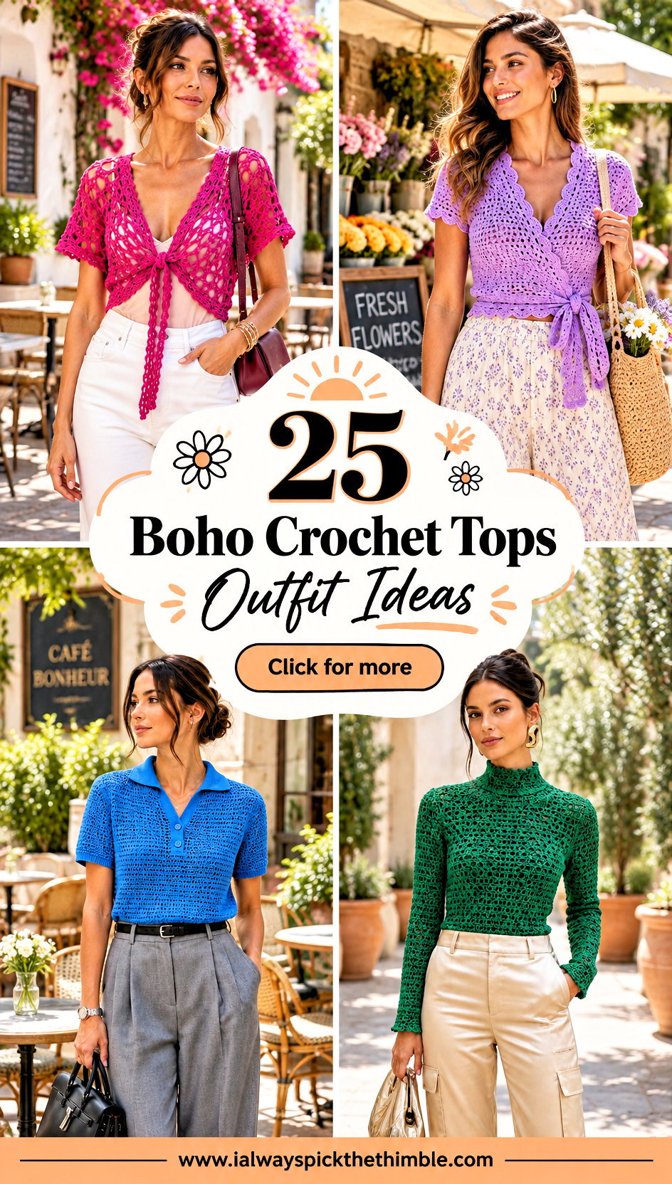 25 Boho Crochet Tops Outfit Ideas for Sunny Weekend Plans - 25 Boho Crochet Tops Outfit Ideas for Sunny Weekend Plans