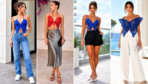 25 Butterfly Crochet Top Outfit Ideas for Music Festivals