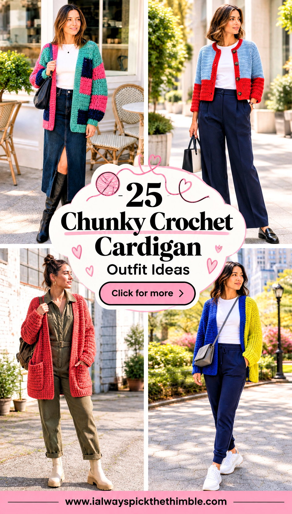 25 Chunky Crochet Cardigan Outfit Ideas for Weekend Comfort - 25 Chunky Crochet Cardigan Outfit Ideas for Weekend Comfort