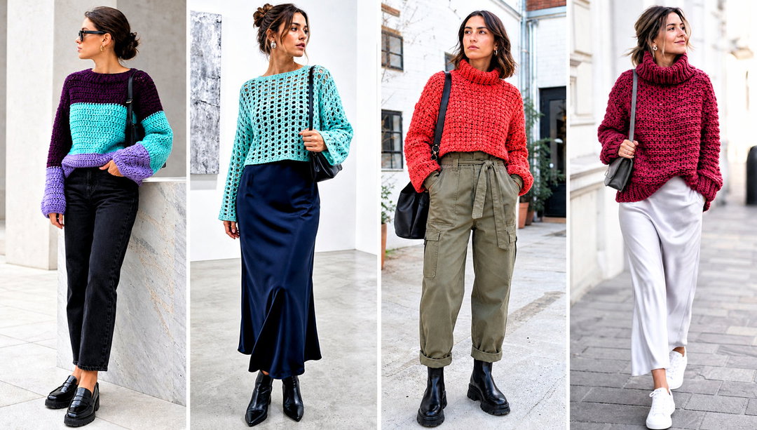 25 Chunky Crochet Jumper Outfit Ideas for Cozy Weekends