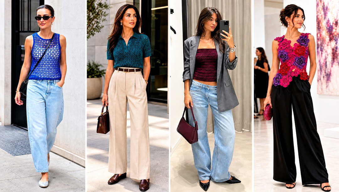 25 Colorful Crochet Top Outfit Ideas for Sunny Days