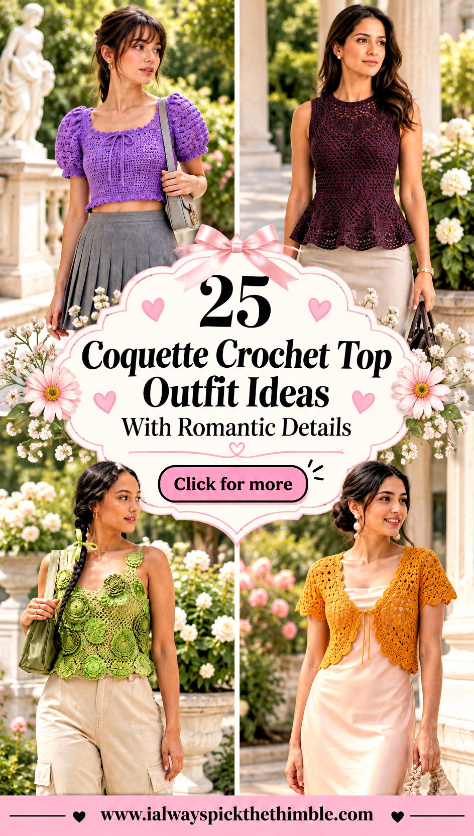 25 Coquette Crochet Top Outfit Ideas With Romantic Details - 25 Coquette Crochet Top Outfit Ideas With Romantic Details