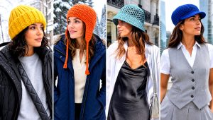 25 Crochet Adult Hats Outfit Ideas for Chilly Mornings