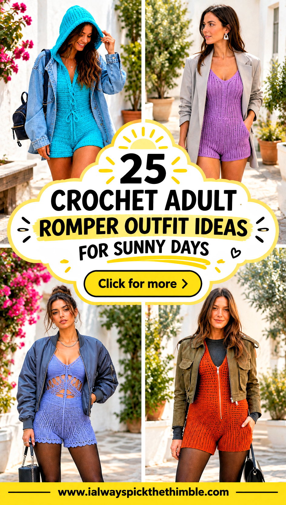 25 Crochet Adult Romper Outfit Ideas for Sunny Days - 25 Crochet Adult Romper Outfit Ideas for Sunny Days