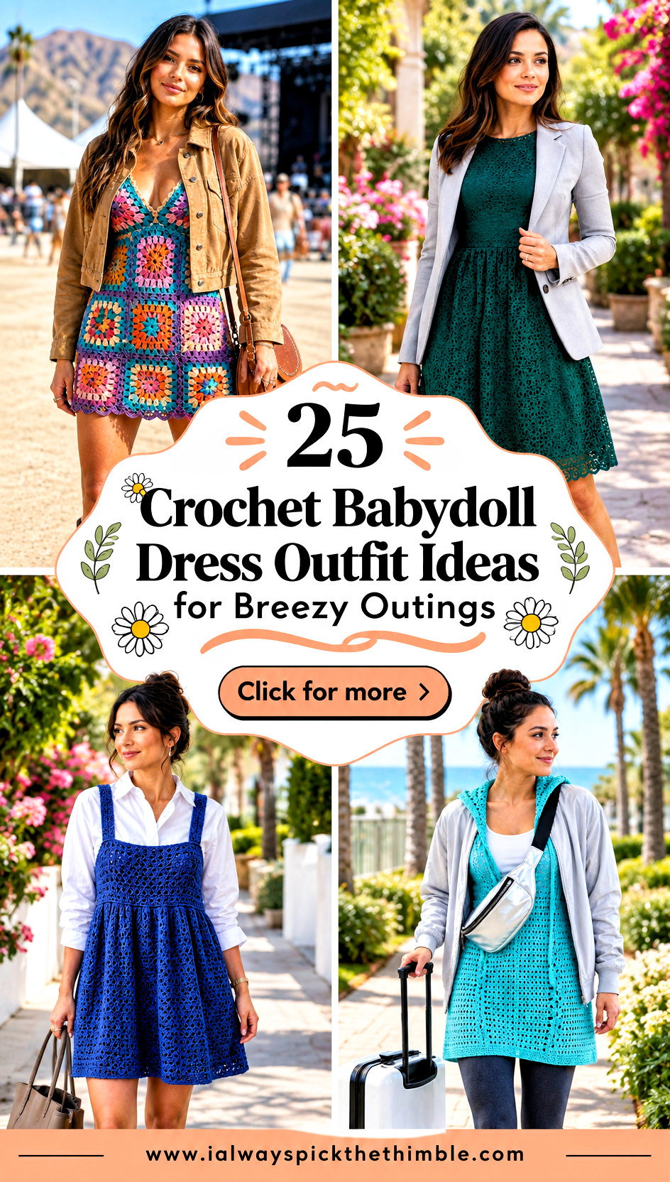 25 Crochet Babydoll Dress Outfit Ideas for Breezy Outings - 25 Crochet Babydoll Dress Outfit Ideas for Breezy Outings